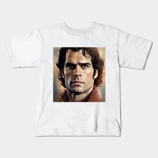 Portrait of Henry Cavill Kids T-Shirt